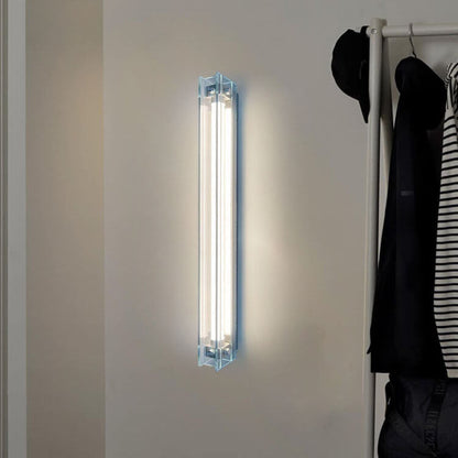 مصباح حائط LED بتصميم شريط زجاجي بسيط على الطراز الصناعي 