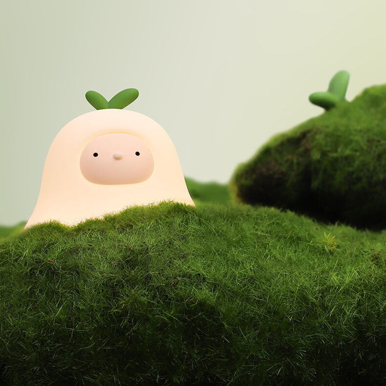 Creative Cartoon Pear Silicone LED Night Light Table Lamp