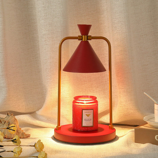 Contemporary Nordic Iron Funnel Shade 1-Light Melting Wax Table Lamp For Study