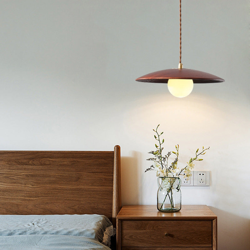 Modern Minimalist Log Long Line Circular 1-Light Pendant Light