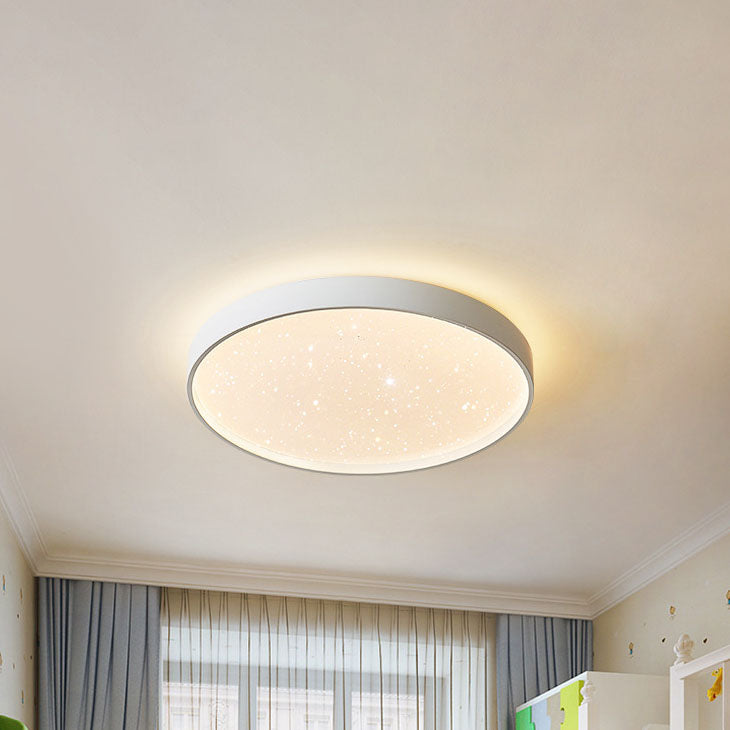 Modern Creative Round Starry Sky Effect LED Flush Mount Ceiling Light