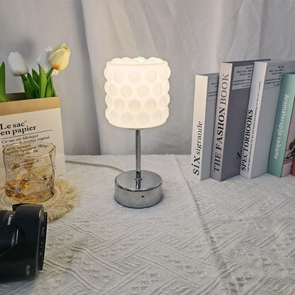 Nordic Minimalist Glass Metal LED Reading Table Lamp