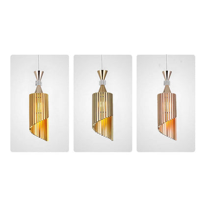Nordic Light Luxury Minimalist Solid Color Aluminum 1-Light Pendant Light