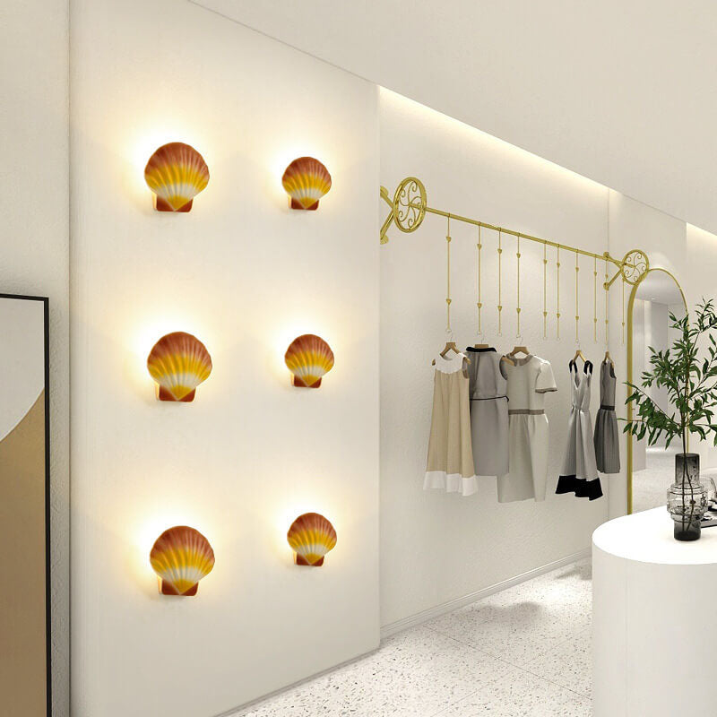 Outdoor Creative Shell Design Aluminum LED Waterproof Wall Sconce Lamp