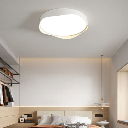 Nordic Minimalist Round Curve Border LED Flush Mount Ceiling Light