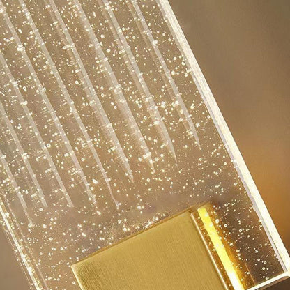 مصباح حائط LED كريستالي مربع الشكل بتصميم عصري بسيط لغرفة المعيشة