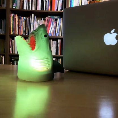 Creative Shark Silicone Pat LED Night Light Table Lamp