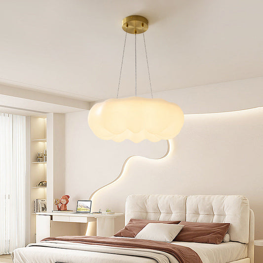 Contemporary Nordic Cloud Shape PE Copper LED Pendant Light For Living Room