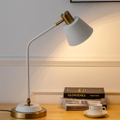 Modern Minimalist Solid Color Iron 1-Light Table Lamp