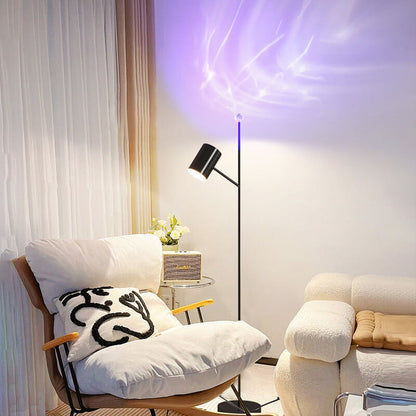 Modern Minimalist Rod Hardware Acrylic LED Standing Floor Lamp
