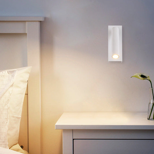 مصباح حائط LED دوار من الألومنيوم بتصميم عصري بسيط 