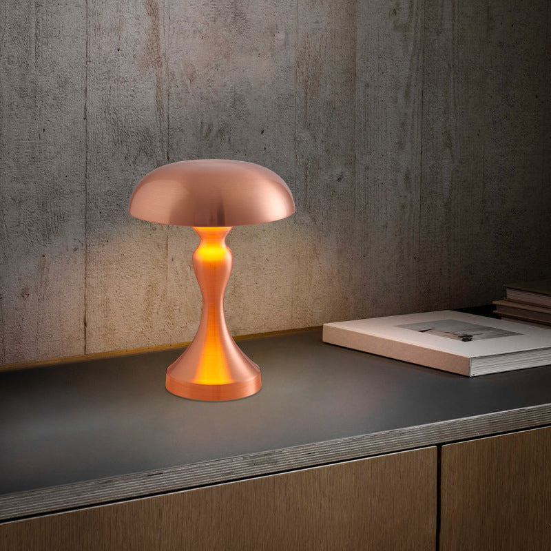Modern Art Deco Mushroom Acrylic Iron LED Table Lamp For Bedroom