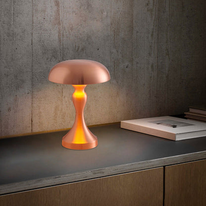 Modern Art Deco Mushroom Acrylic Iron LED Table Lamp For Bedroom