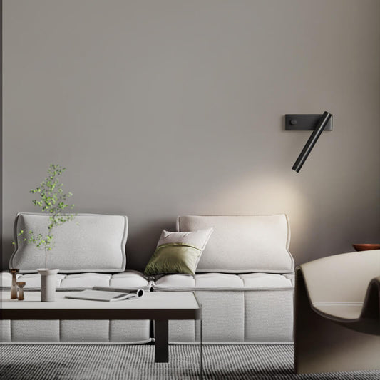 مصباح حائطي LED أسطواني دوار كامل من النحاس الفاخر من Nordic Light 