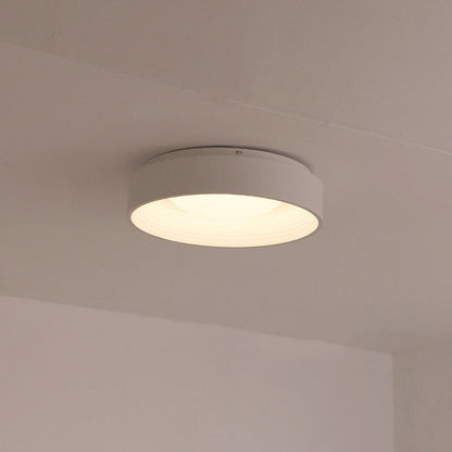 Nordic Minimalist Iron Acrylic Concave-Convex Circle LED Flush Mount Ceiling Light