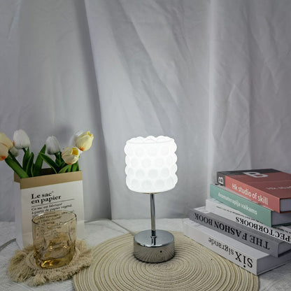 Nordic Minimalist Glass Metal LED Reading Table Lamp