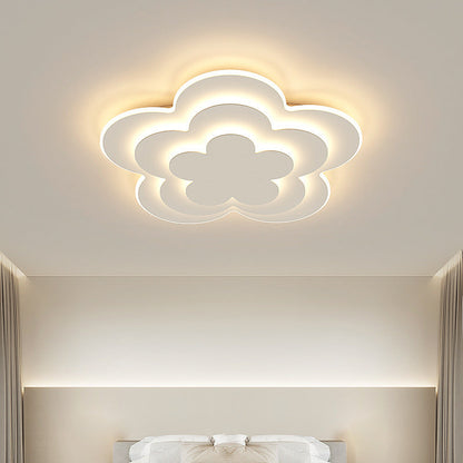 Modern Creative Flower Petal Acrylic LED Flush Mount Lighting
