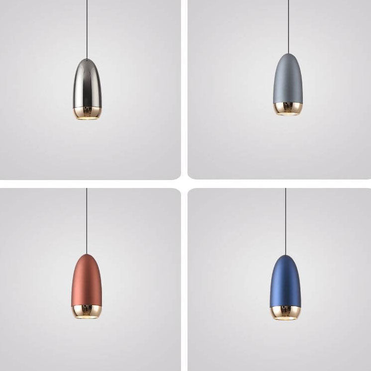 مصباح LED صناعي من الألومنيوم الإبداعي على شكل رصاصة 