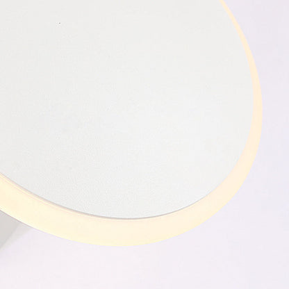 Contemporary Scandinavian Sphere Square Base Aluminum Acrylic Wall Sconce Lamp For Bedroom