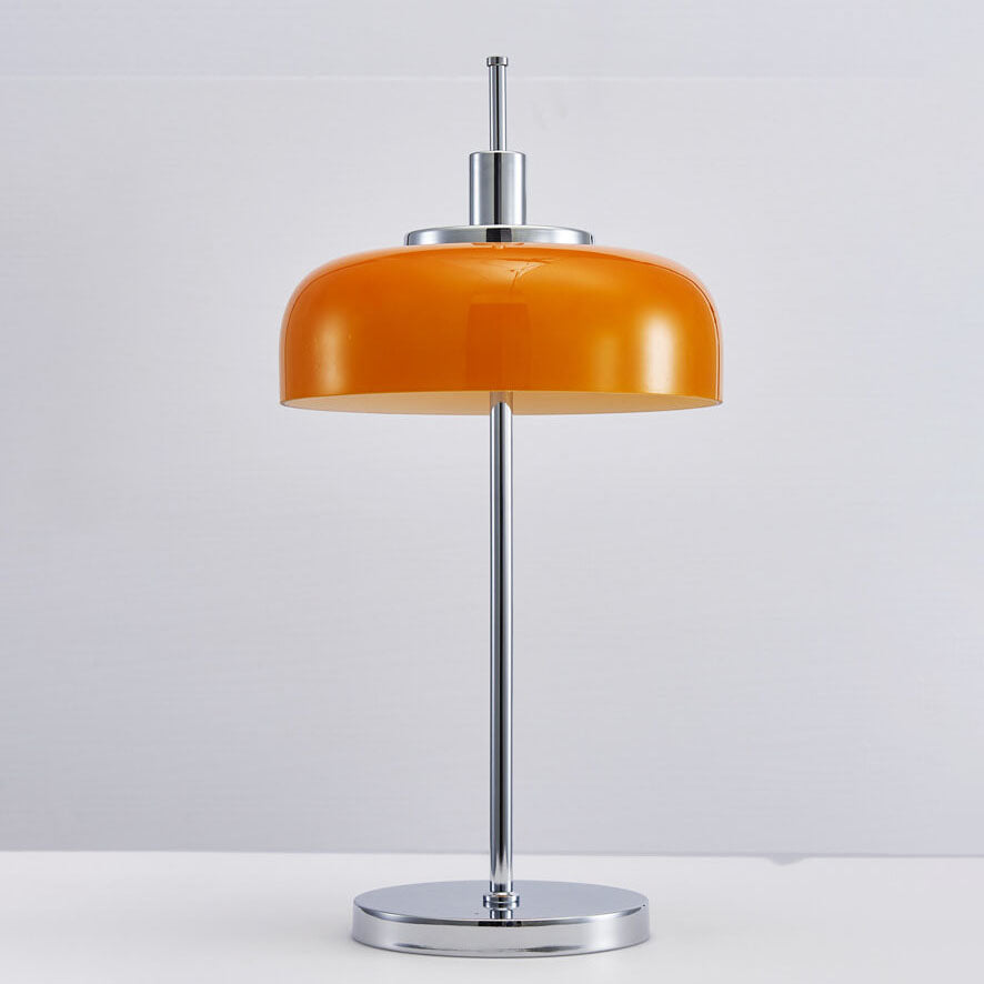 Nordic Vintage Orange Iron Glass 3-Light Table Lamp