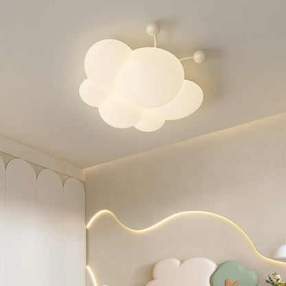 Modern Simplicity Iron PE Bee LED Flush Mount Ceiling Light For Bedroom