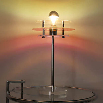 Modern Acrylic Space Saucer Design 1-Light Table Lamp