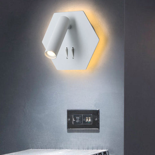 مصباح حائطي LED سداسي الشكل فاخر من Nordic Light قابل للتعديل 