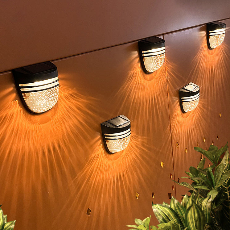 مصباح حائط LED بيضاوي الشكل بتصميم خلية النحل مصنوع من مادة ABS PC، مقاوم للماء، بتصميم عصري بسيط، مناسب للفناء الخارجي 