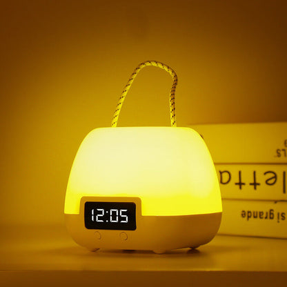 Creative Portable Clock LED Night Light Table Lamp