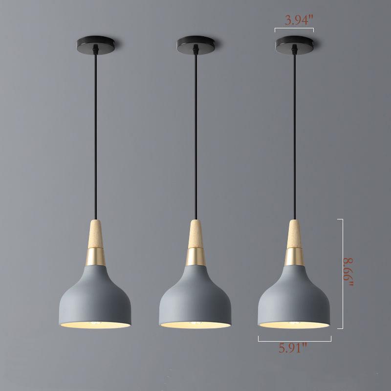 Creative Modern Macaron Disc Art 1-Light Pendant Light