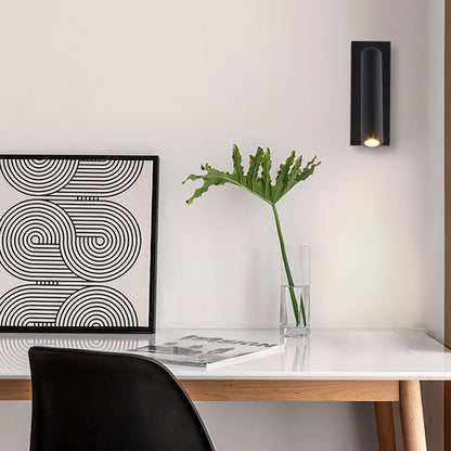 مصباح حائط LED دوار من الألومنيوم بتصميم عصري بسيط 