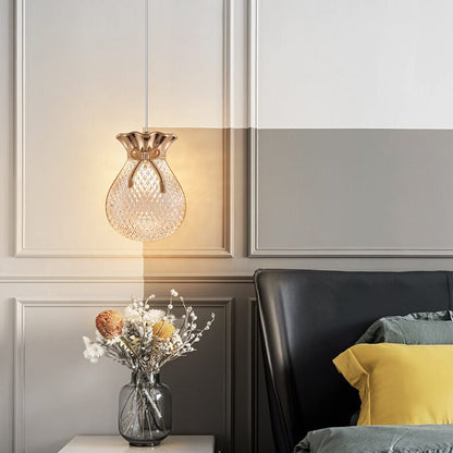 Nordic Light Luxury Transparent Iron LED Pendant Light