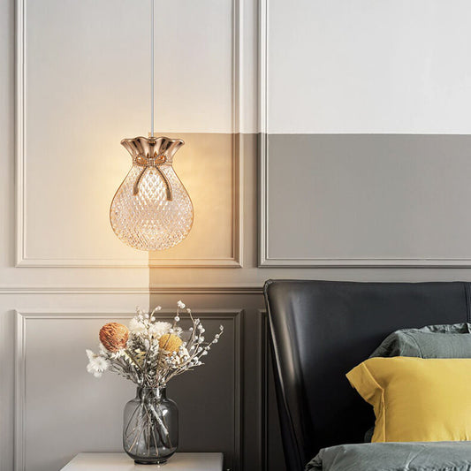 Nordic Light Luxury Transparent Iron LED Pendant Light