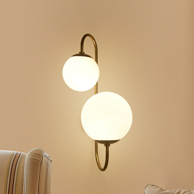 Creative Industrial Magic Bean Glass 2-Light Wall Sconce Lamp