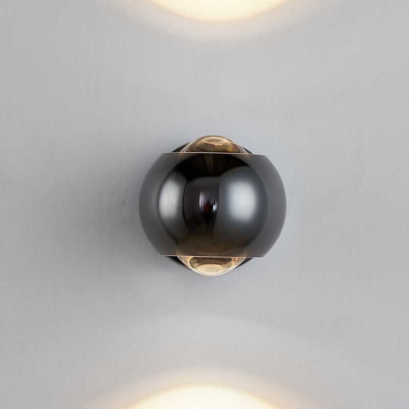 Modern Minimalist Solid Color Round Rotatable Iron Aluminum COB LED Wall Sconce Lamp