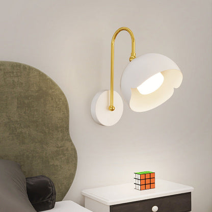 Modern Minimalist Pure White Iron LED Wall Sconce Lamp Flush Mount Lighting