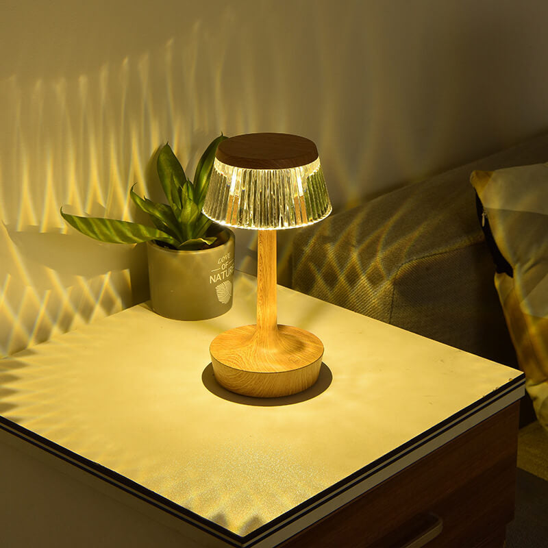 Creative Crystal Mushroom LED Night Light Table Lamp