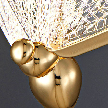 Modern Luxury Acrylic Butterfly Zinc Alloy Iron Frame LED Pendant Light For Bedroom