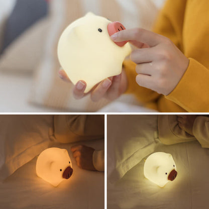 Creative Cute Pig Touch Timer LED Night Light Decorative Table Lamp