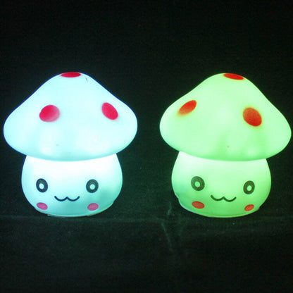 Creative Seven Color Emoji Mushroom LED Night Light Table Lamp