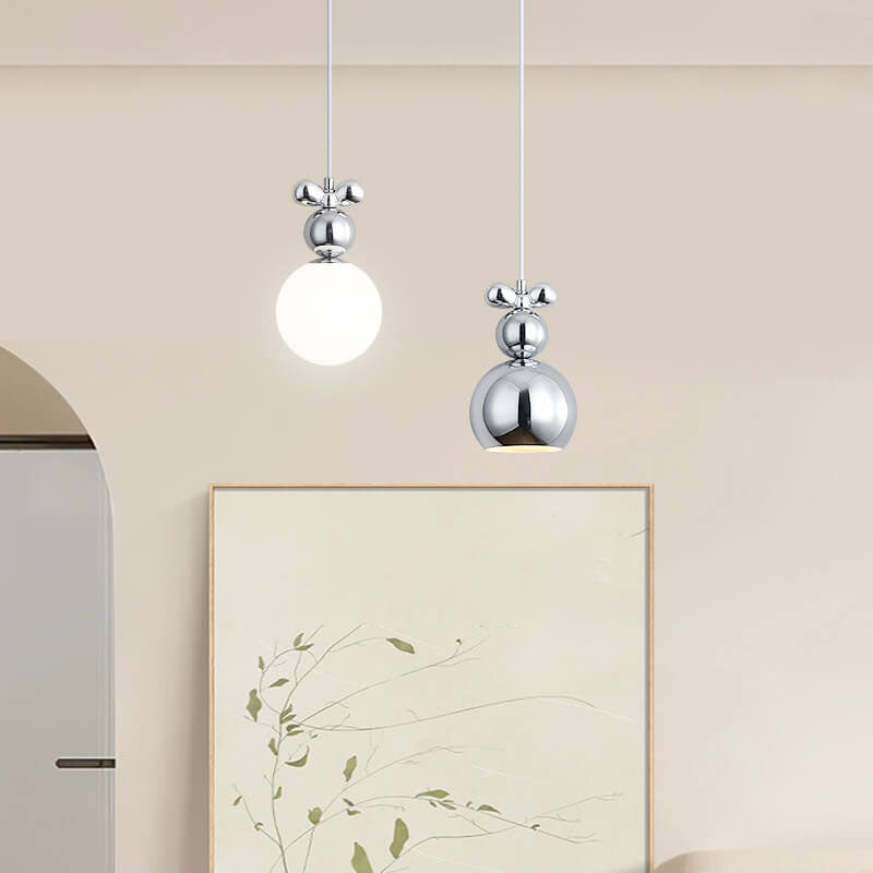 Modern Minimalist Hardware Design Sphere 1-light Pendant Light