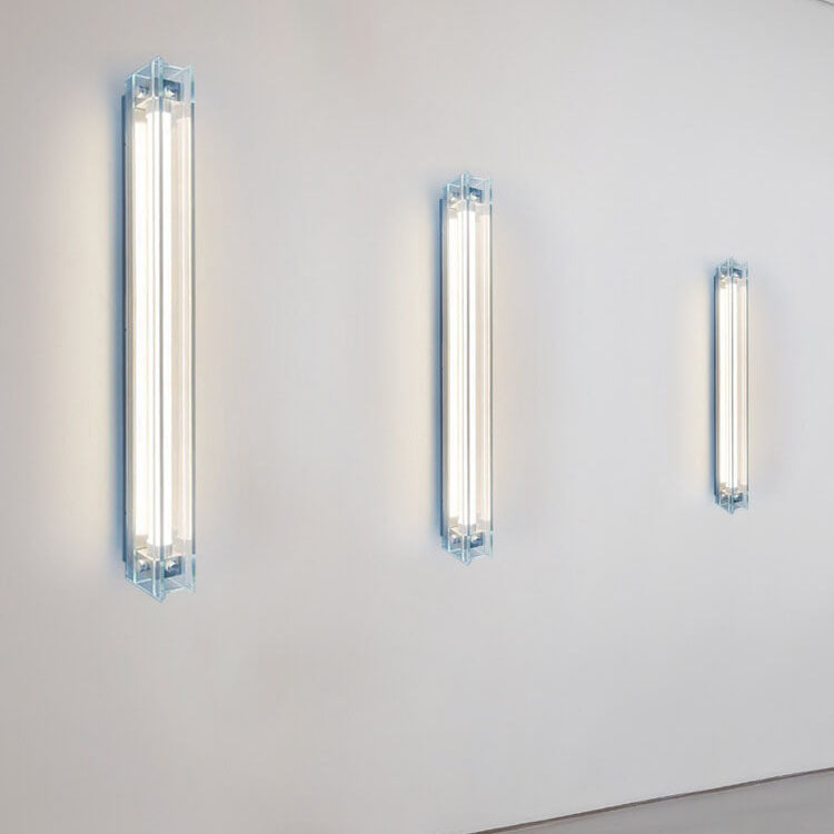 مصباح حائط LED بتصميم شريط زجاجي بسيط على الطراز الصناعي 