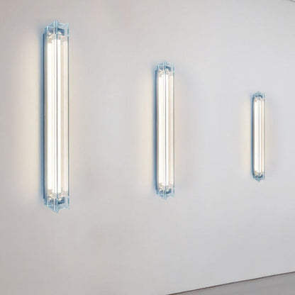 مصباح حائط LED بتصميم شريط زجاجي بسيط على الطراز الصناعي 
