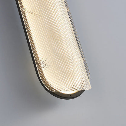 مصباح حائط LED بتصميم عمودي من الأكريليك بنمط مربعات حديدية عصري بسيط لغرفة المعيشة 