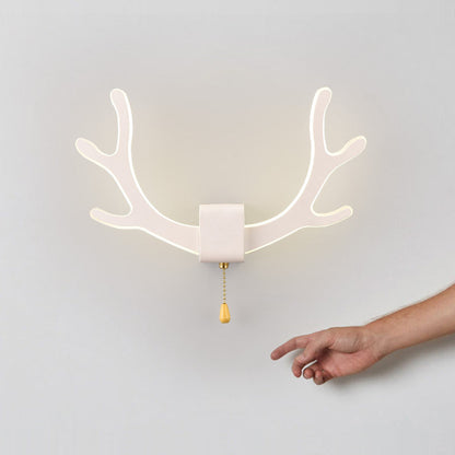 Contemporary Creative Antler Iron Acrylic LED Wall Sconce Lamp For Bedroom