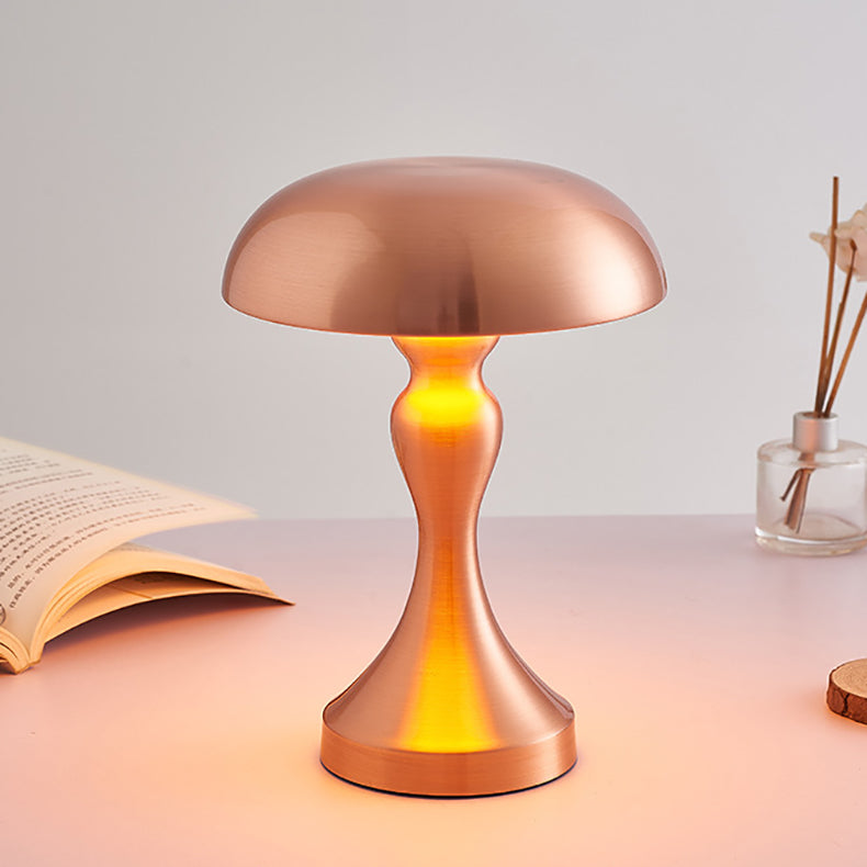 Modern Art Deco Mushroom Acrylic Iron LED Table Lamp For Bedroom