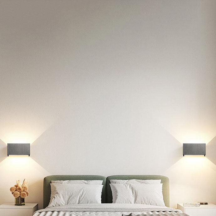 Nordic Minimalist Aluminum Square Flat Adjustable Beam LED Reading Wall Sconce Lamp