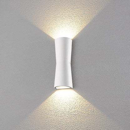 Simple Outdoor Cylindrical Two-Way Spotlight Aluminum Glass Waterproof LED Wall Sconce Lamp