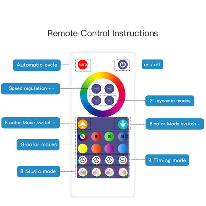 Creative Gaming Desktop Bluetooth APP Remote Control LED Desktop Ambient Table Lamp