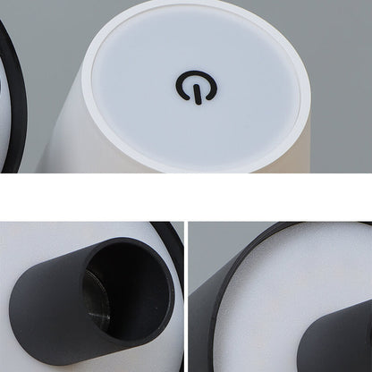 Creative Detachable Aluminum Mushroom Shade Rechargeable Wine Bottle LED USB Table Lamp